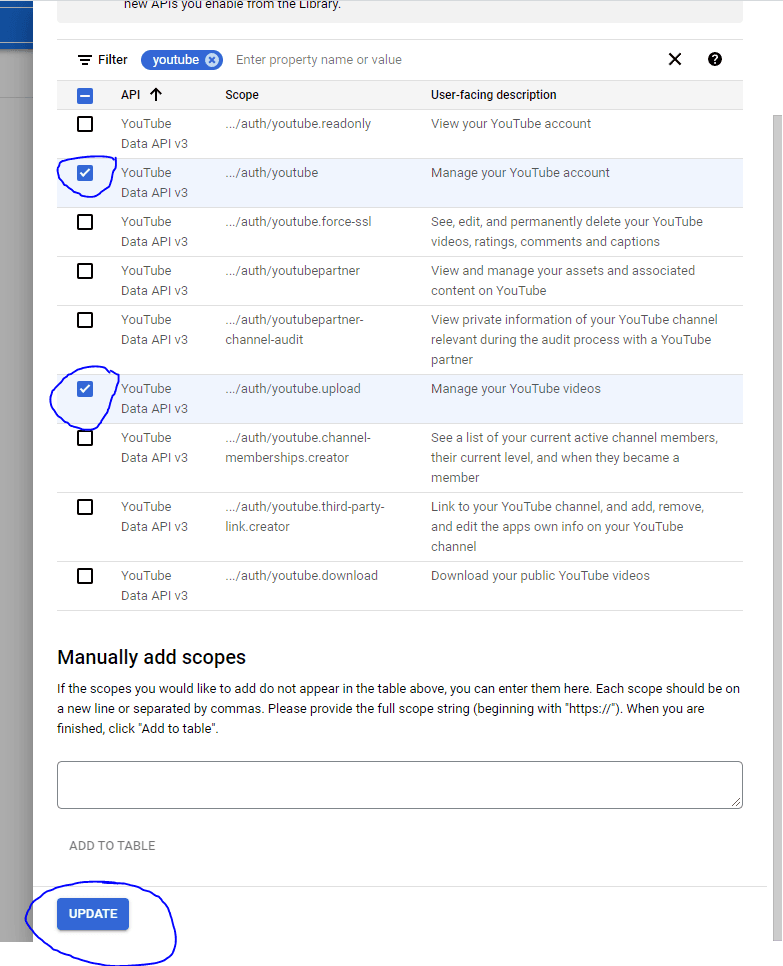 setup oauth consent screen 4